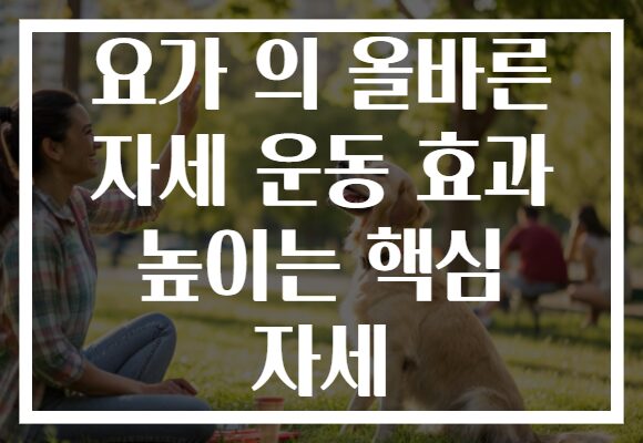 요가 의 올바른 자세 운동 효과 높이는 핵심 자세
