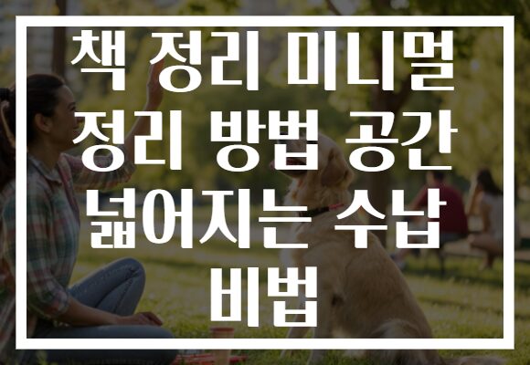 책 정리 미니멀 정리 방법 공간 넓어지는 수납 비법