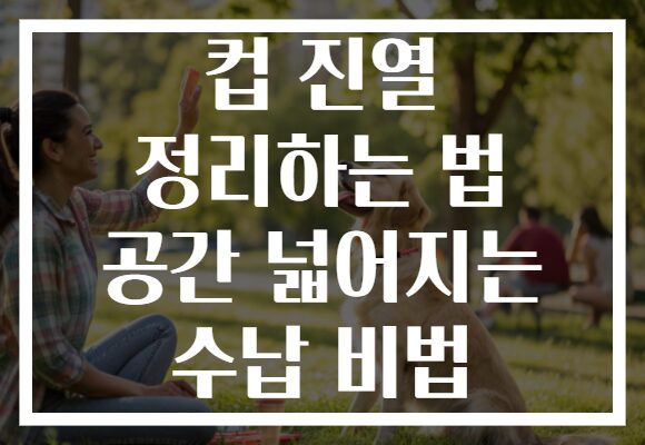 컵 진열 정리하는 법 공간 넓어지는 수납 비법