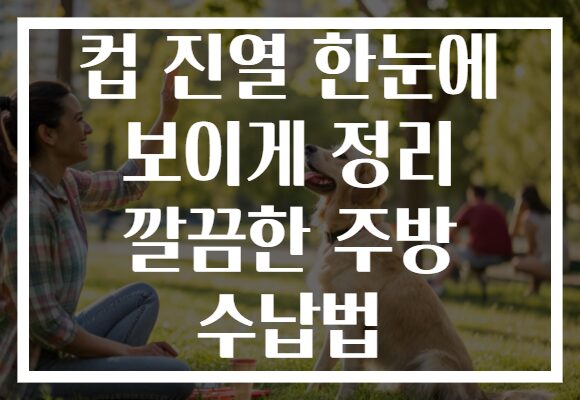 컵 진열 한눈에 보이게 정리 깔끔한 주방 수납법