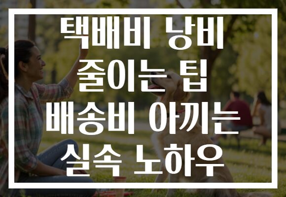 택배비 낭비 줄이는 팁 배송비 아끼는 실속 노하우
