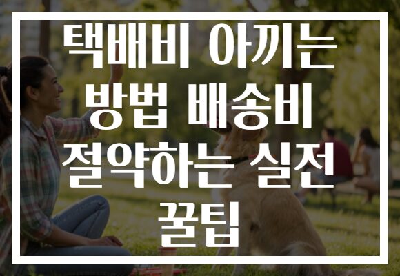 택배비 아끼는 방법 배송비 절약하는 실전 꿀팁