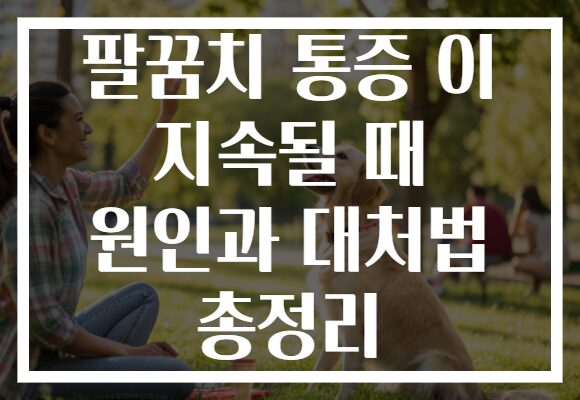 팔꿈치 통증 이 지속될 때 원인과 대처법 총정리