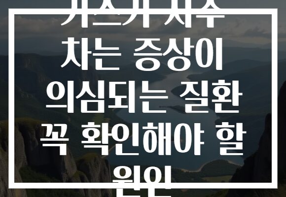 가스가 자주 차는 증상이 의심되는 질환 꼭 확인해야 할 원인