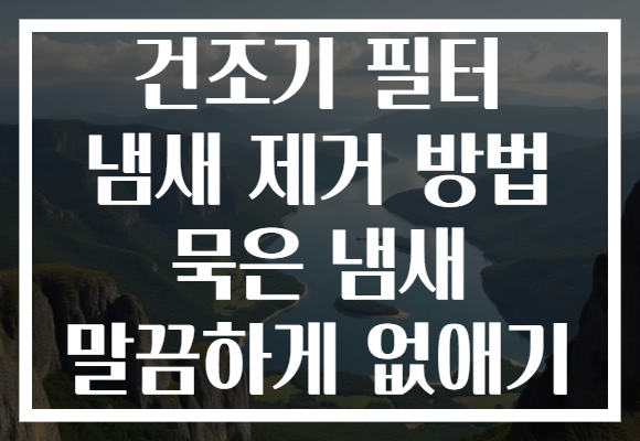 건조기 필터 냄새 제거 방법 묵은 냄새 말끔하게 없애기
