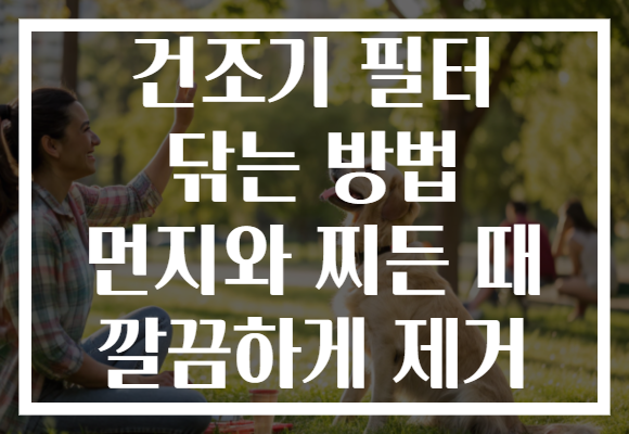 건조기 필터 닦는 방법 먼지와 찌든 때 깔끔하게 제거