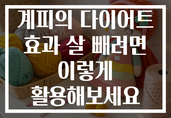 계피의 다이어트 효과 살 빼려면 이렇게 활용해보세요