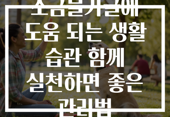 소금물가글에 도움 되는 생활 습관 함께 실천하면 좋은 관리법