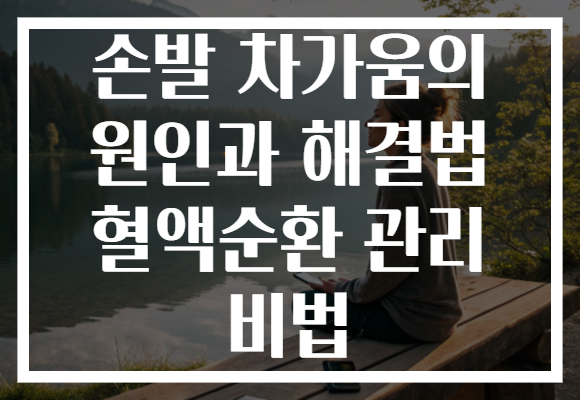 손발 차가움의 원인과 해결법 혈액순환 관리 비법