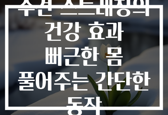 수건 스트레칭의 건강 효과 뻐근한 몸 풀어주는 간단한 동작