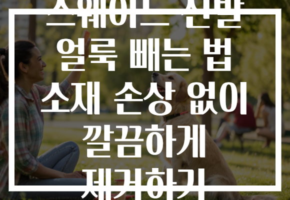 스웨이드 신발 얼룩 빼는 법 소재 손상 없이 깔끔하게 제거하기