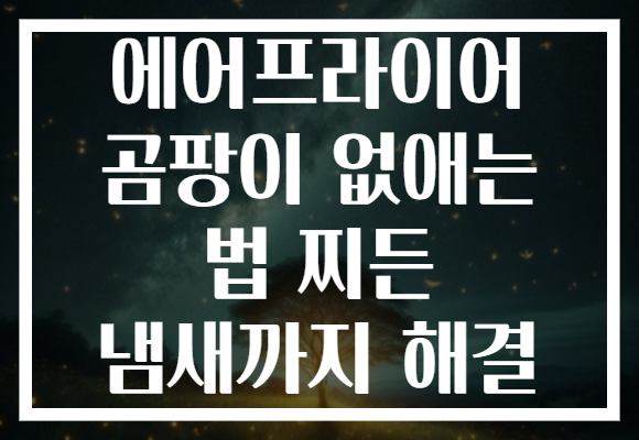 에어프라이어 곰팡이 없애는 법 찌든 냄새까지 해결