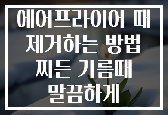 에어프라이어 때 제거하는 방법 찌든 기름때 말끔하게