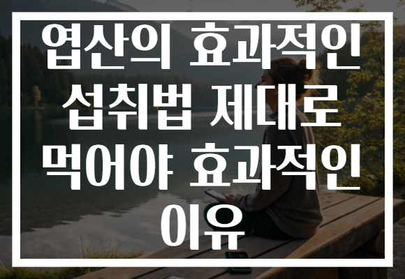 엽산의 효과적인 섭취법 제대로 먹어야 효과적인 이유