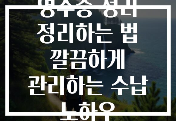 영수증 정리 정리하는 법 깔끔하게 관리하는 수납 노하우