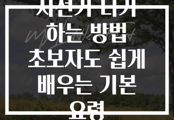 자전거 타기 하는 방법 초보자도 쉽게 배우는 기본 요령
