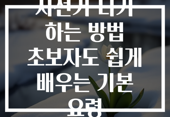 자전거 타기 하는 방법 초보자도 쉽게 배우는 기본 요령