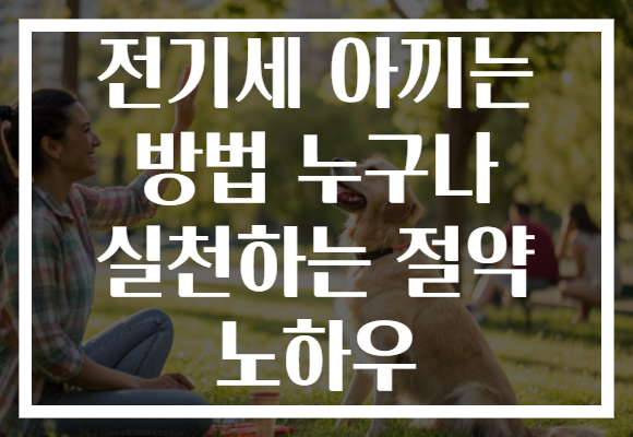 전기세 아끼는 방법 누구나 실천하는 절약 노하우