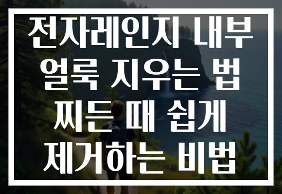 전자레인지 내부 얼룩 지우는 법 찌든 때 쉽게 제거하는 비법