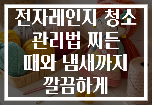 전자레인지 청소 관리법 찌든 때와 냄새까지 깔끔하게