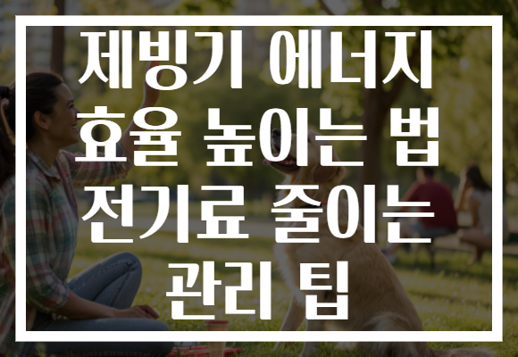 제빙기 에너지 효율 높이는 법 전기료 줄이는 관리 팁
