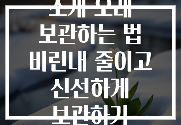 조개 오래 보관하는 법 비린내 줄이고 신선하게 보관하기