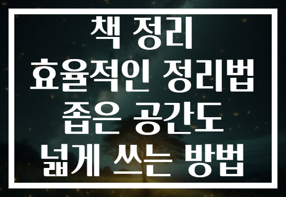 책 정리 효율적인 정리법 좁은 공간도 넓게 쓰는 방법