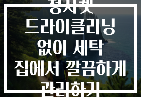 청자켓 드라이클리닝 없이 세탁 집에서 깔끔하게 관리하기