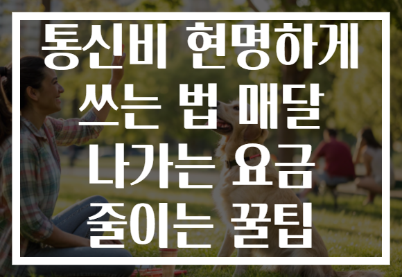 통신비 현명하게 쓰는 법 매달 나가는 요금 줄이는 꿀팁