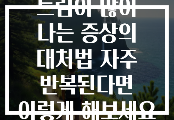 트림이 많이 나는 증상의 대처법 자주 반복된다면 이렇게 해보세요