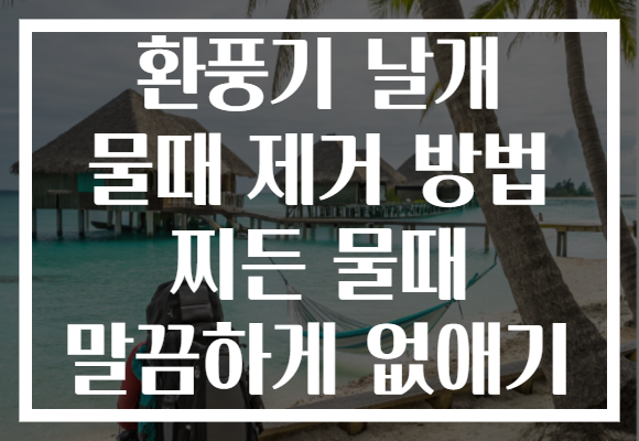 환풍기 날개 물때 제거 방법 찌든 물때 말끔하게 없애기