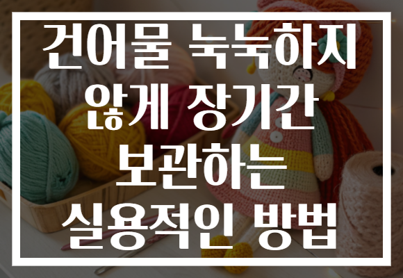 건어물 눅눅하지 않게 장기간 보관하는 실용적인 방법