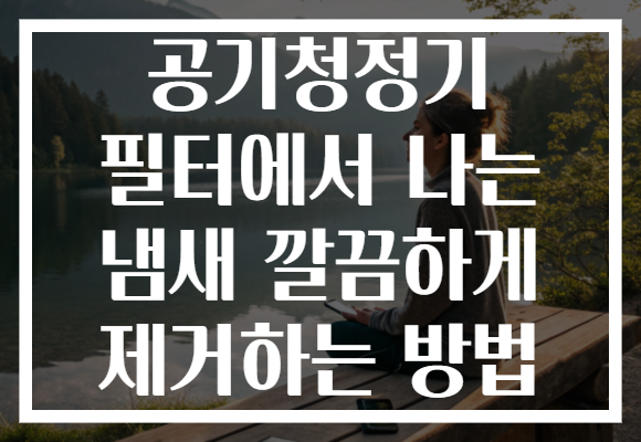 공기청정기 필터에서 나는 냄새 깔끔하게 제거하는 방법