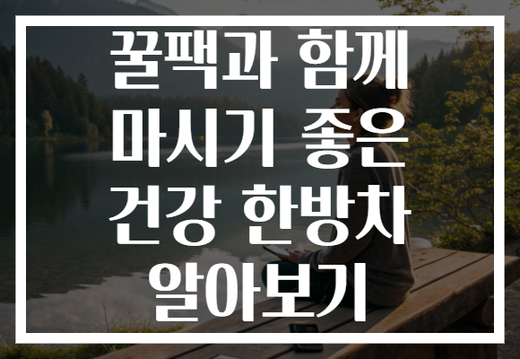 꿀팩과 함께 마시기 좋은 건강 한방차 알아보기