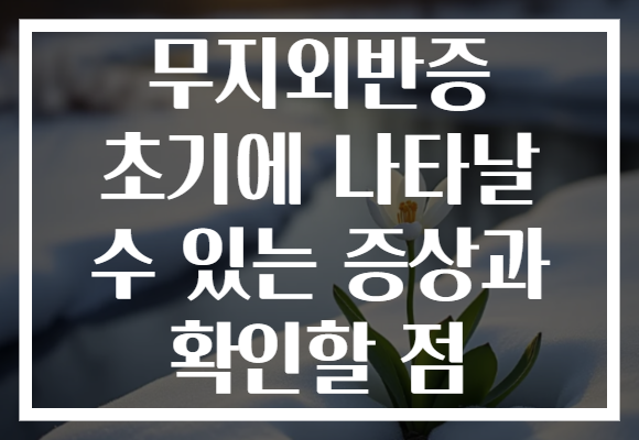 무지외반증 초기에 나타날 수 있는 증상과 확인할 점