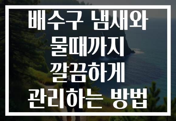 배수구 냄새와 물때까지 깔끔하게 관리하는 방법