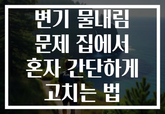 변기 물내림 문제 집에서 혼자 간단하게 고치는 법