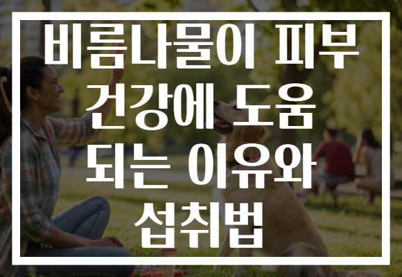 비름나물이 피부 건강에 도움 되는 이유와 섭취법