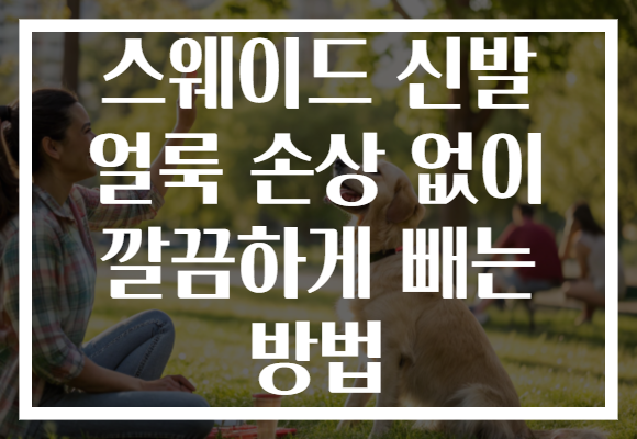 스웨이드 신발 얼룩 손상 없이 깔끔하게 빼는 방법