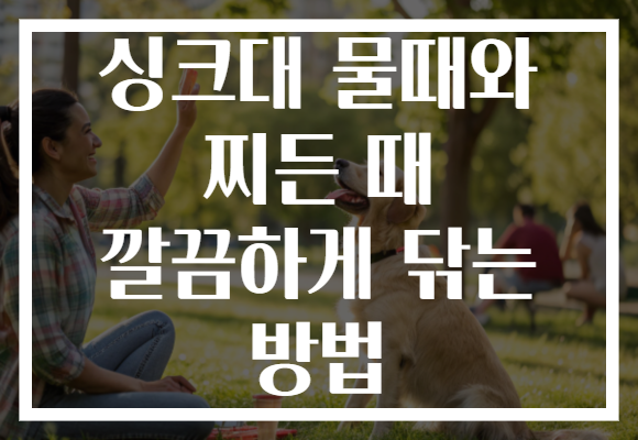 싱크대 물때와 찌든 때 깔끔하게 닦는 방법