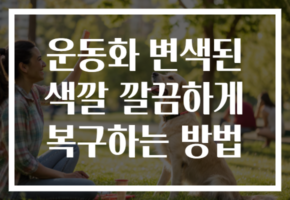 운동화 변색된 색깔 깔끔하게 복구하는 방법