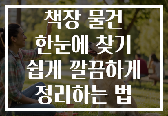 책장 물건 한눈에 찾기 쉽게 깔끔하게 정리하는 법
