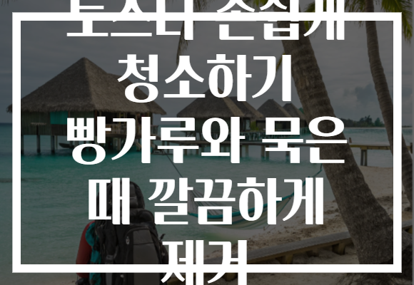 토스터 손쉽게 청소하기 빵가루와 묵은 때 깔끔하게 제거