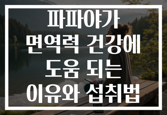 파파야가 면역력 건강에 도움 되는 이유와 섭취법