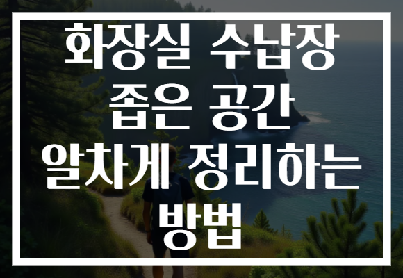 화장실 수납장 좁은 공간 알차게 정리하는 방법