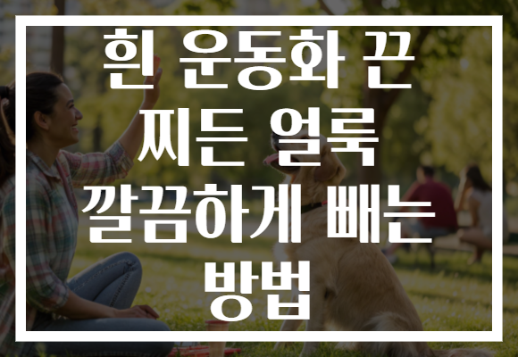 흰 운동화 끈 찌든 얼룩 깔끔하게 빼는 방법