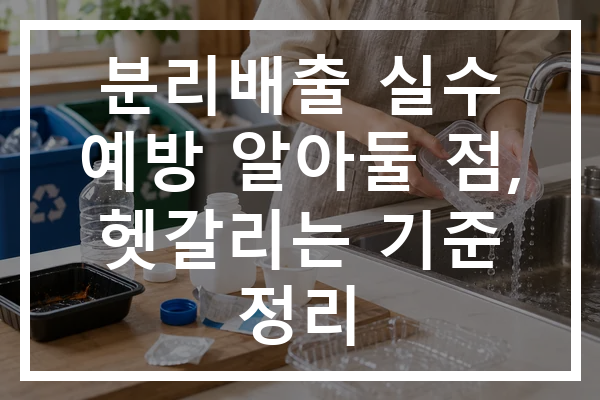 분리배출 실수 예방 알아둘 점, 헷갈리는 기준 정리