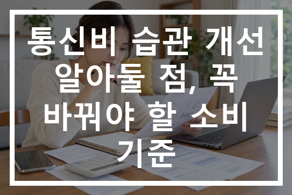 통신비 습관 개선 알아둘 점, 꼭 바꿔야 할 소비 기준
