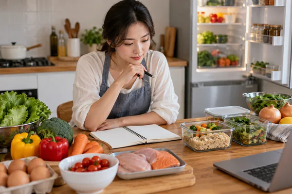 주간 식단 준비 요령 알아둘 점을 먼저 정리하면 관련 AI 생성 예시 이미지