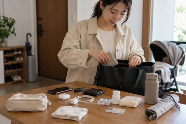 외출 준비 실수 예방 알아둘 점부터 정리해 두면 좋은 이유 관련 AI 생성 예시 이미지
